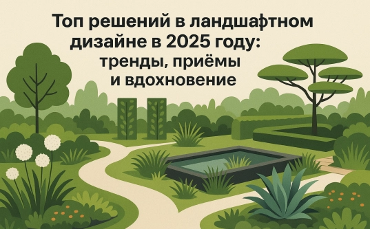 Топ решений в ландшафтном дизайне в 2025 году: тренды, приёмы и вдохновение